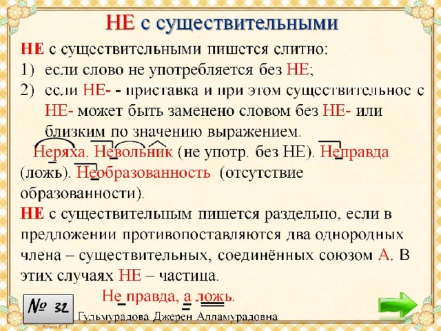 Значение приставок существительных. Приставка не с существительными.