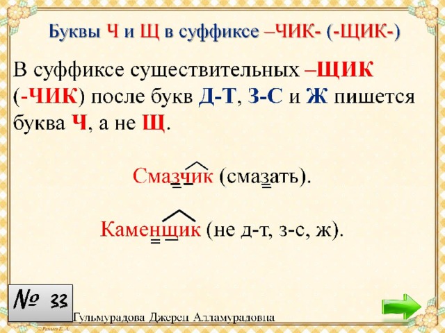 Слова с суффиксом щик примеры. Буквы ч и щ в суффиксе Чик щик. Буквы ч и щ в суффиксе существительных Чик щик. Правописание суффиксов Чик щик. Чик щик в суффиксах существительных.