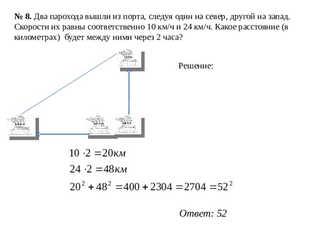 Какое расстояние будет через 2 часа. Два парохода вышли из порта следуя один на Север другой на Запад. 2 Парохода вышли из порта следуя один на Север другой на Запад 15 20. Два парохода вышли из порта следуя. 2 Парохода вышли из порта.