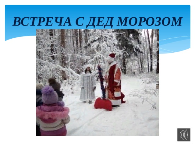 ВСТРЕЧА С ДЕД МОРОЗОМ 