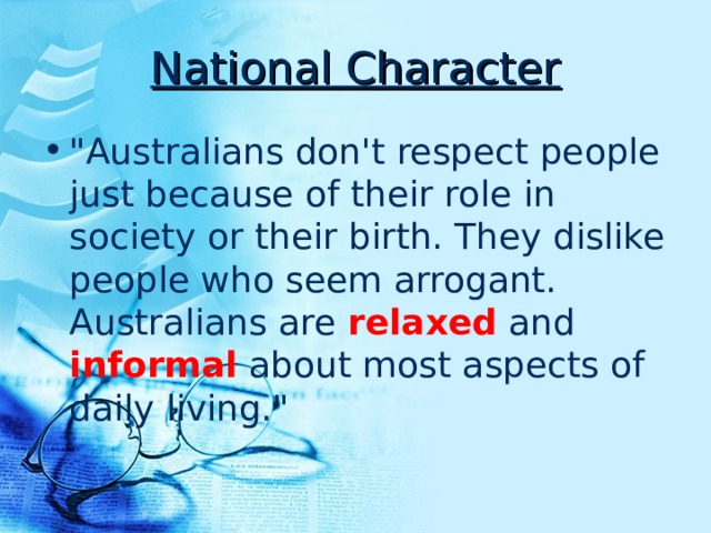 National Character 