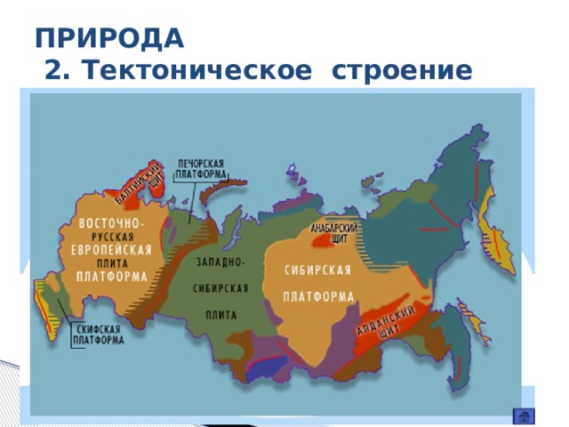 ПРИРОДА  2. Тектоническое строение 