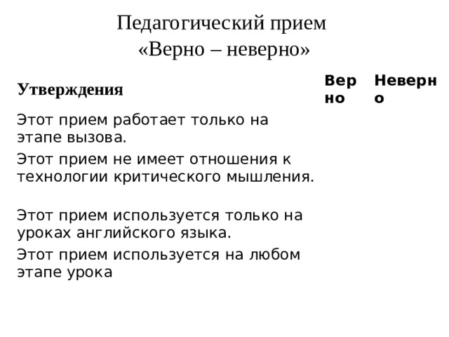 Определи правильное и неправильное утверждение. Прием верно неверно на уроках литературы. Верно неверно картинки. Не верно или неверно.