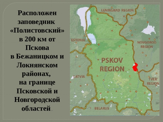 Карта новгородской области и псковской области