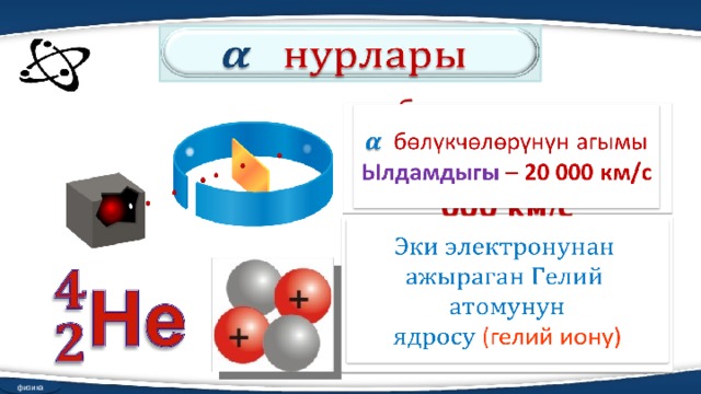    бөлүкчөлөрүнүн агымы   Ылдамдыгы – 20 000 км/с       (гелий иону)   физика 