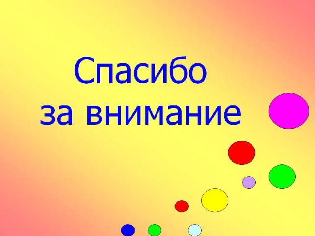 Спасибо  за  внимание! 