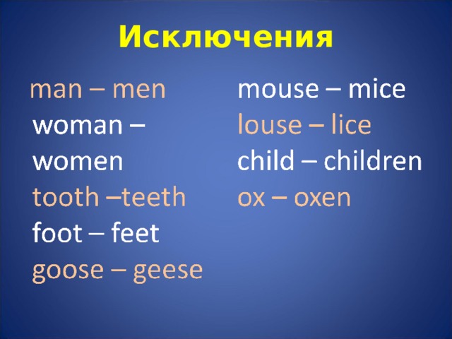 Исключения 