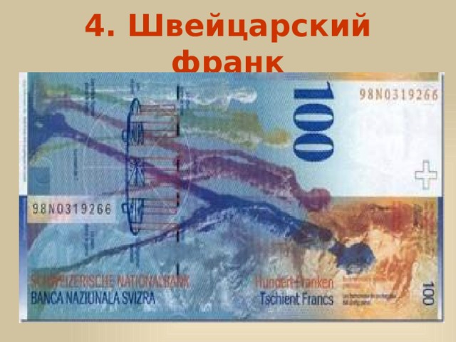 4. Швейцарский франк 