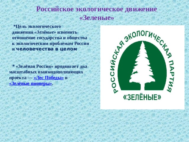 Природные организации россии