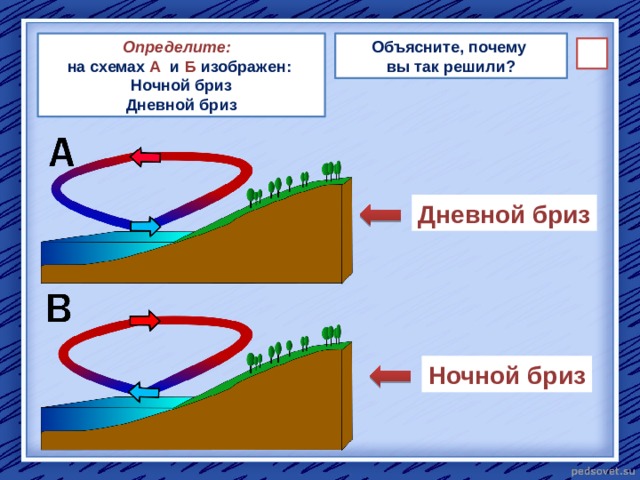 Схема образования бризов и муссонов 6 класс