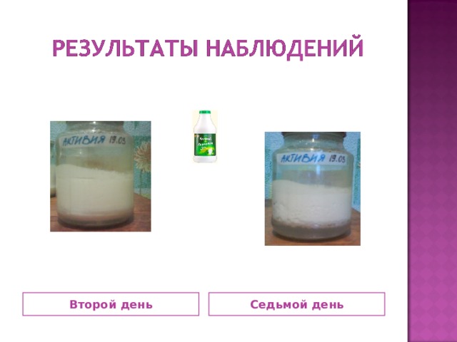 Второй день Седьмой день 