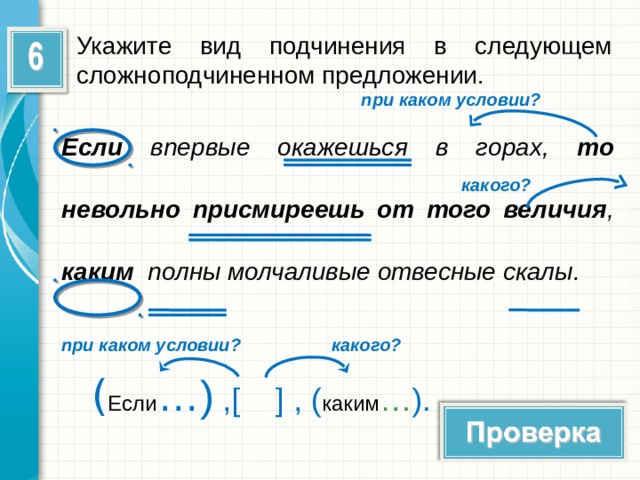 Подчинительное предложение схема