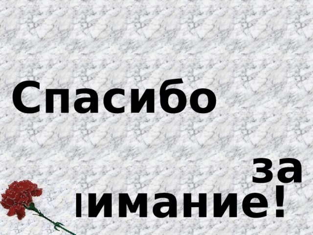 Спасибо  за внимание! 