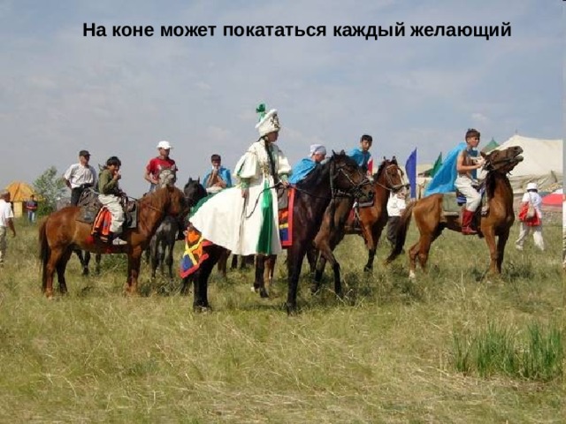 На коне может покататься каждый желающий