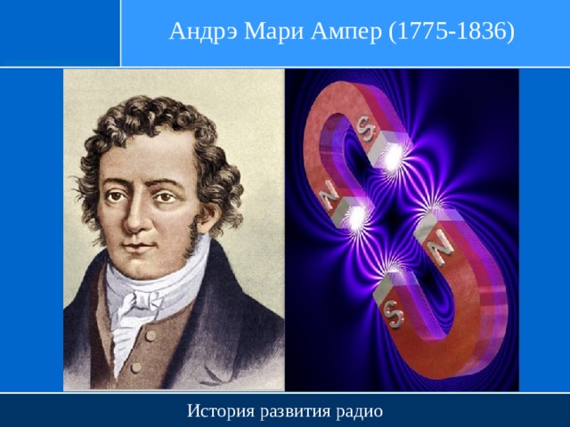 Андрэ Мари Ампер (1775-1836) История развития радио 