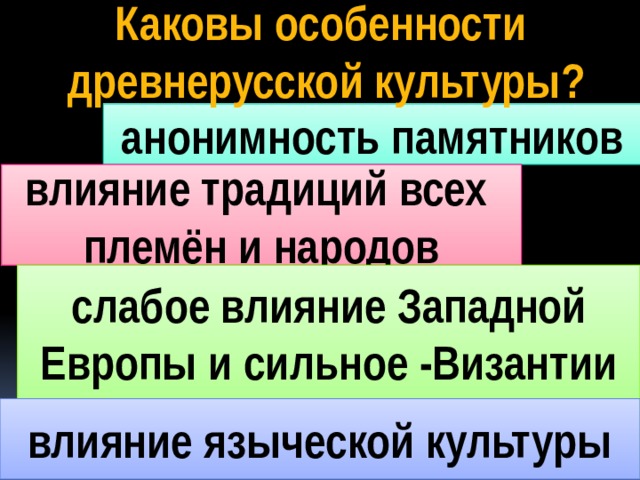 Влияние традиций. Каковы особенности 12 века. Функции культуры в древней Руси. Анонимность в культуре. Анонимная культура это.