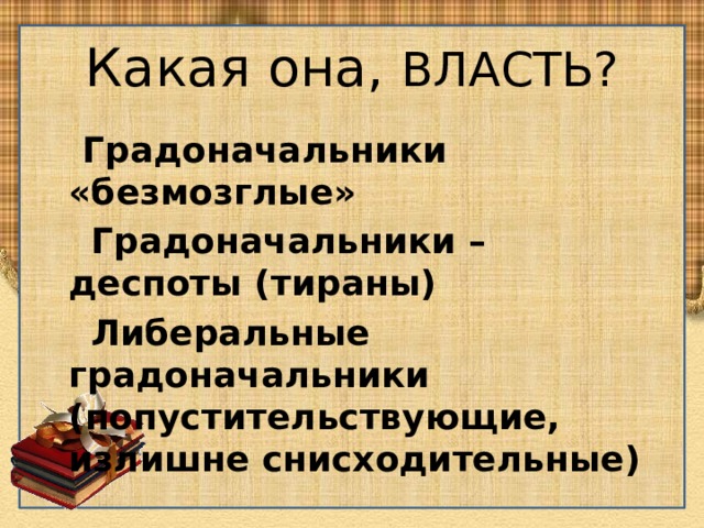 Образы градоначальников