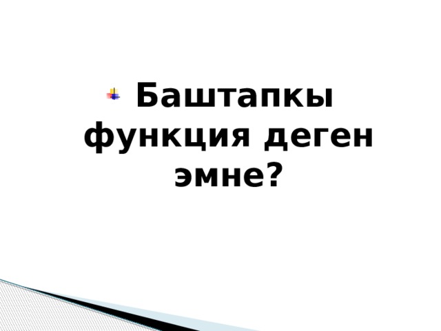  Баштапкы функция деген эмне? 