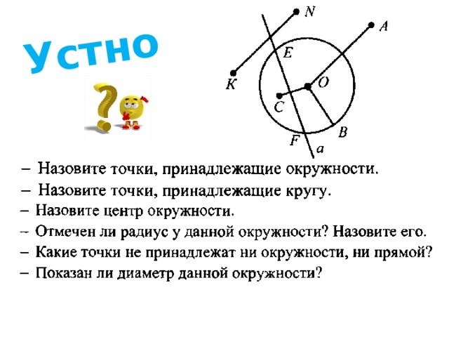 Окружность и круг 7 класс презентация