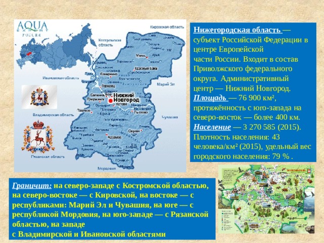 Географическое положение нижегородской области презентация