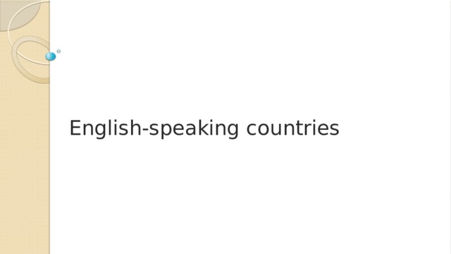 English-speaking countries 