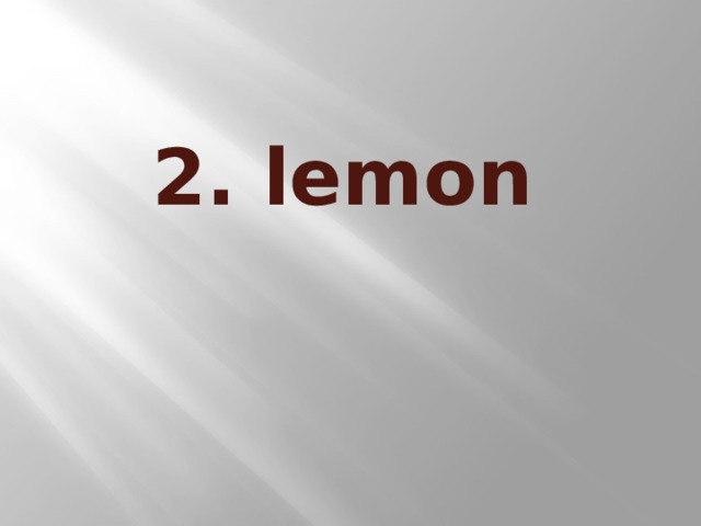 2. lemon