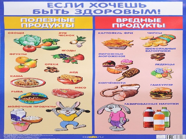 О полезных и вредных продуктах