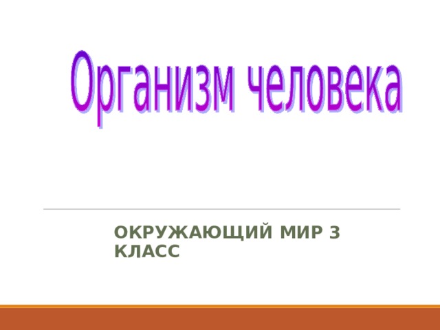 ОКРУЖАЮЩИЙ МИР 3 КЛАСС 