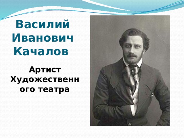Василий Иванович Качалов Артист Художественного театра