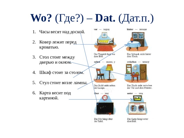 Как по немецки стол