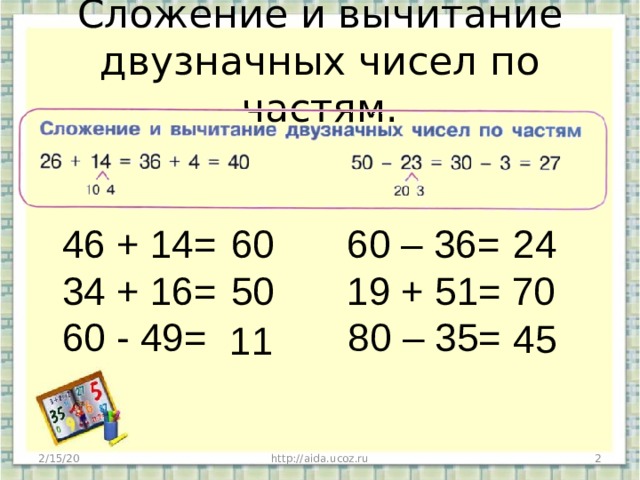 Тех карта по математике 3 класс приемы устных вычислений