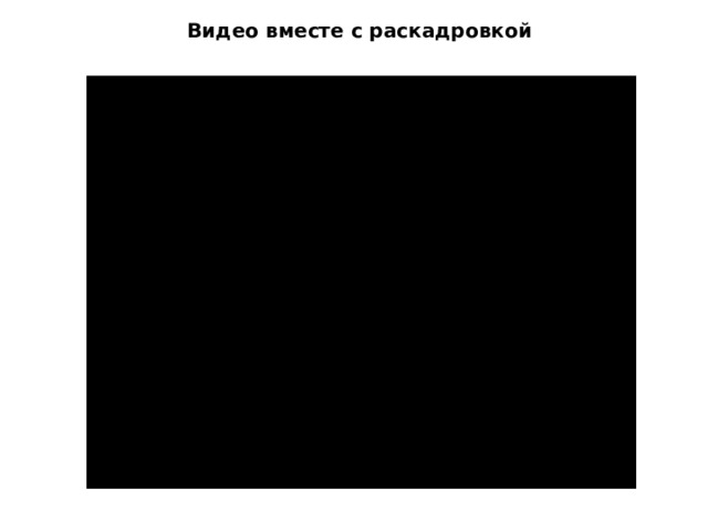 Видео вместе с раскадровкой 