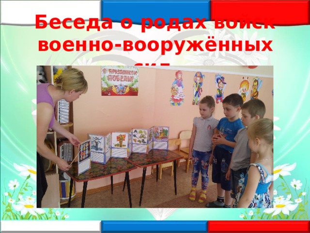 Беседа о родах войск военно-вооружённых сил  