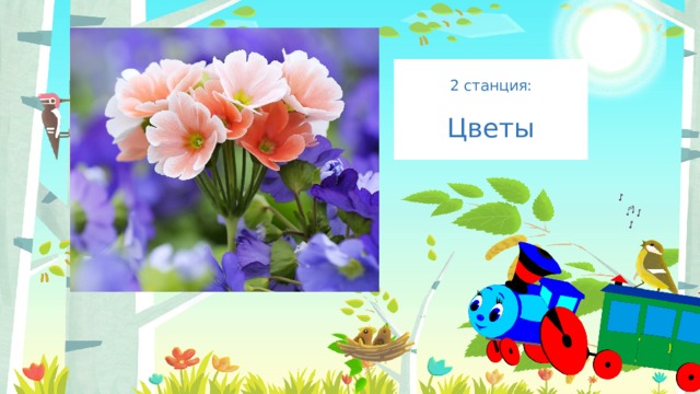 2 станция: Введите сюда текст вопроса Цветы 
