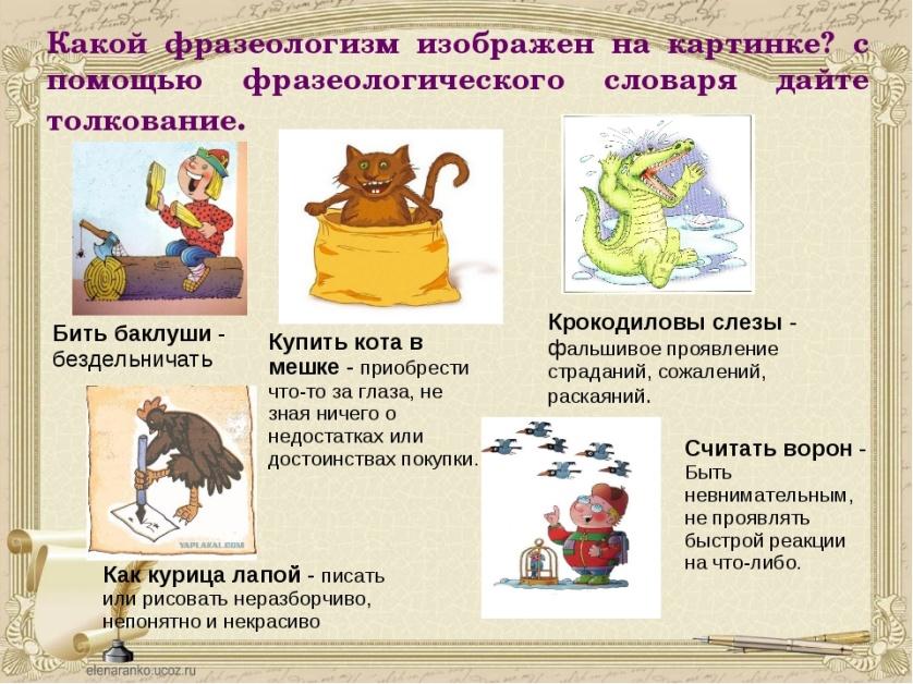 Мини проект фразеологизмы