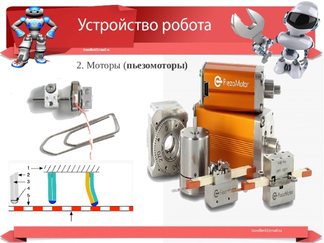  2. Моторы ( пьезомоторы)    