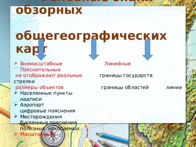 Способы изображения географических объектов и явлений на картах