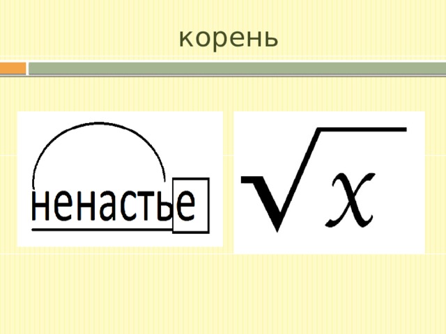корень 