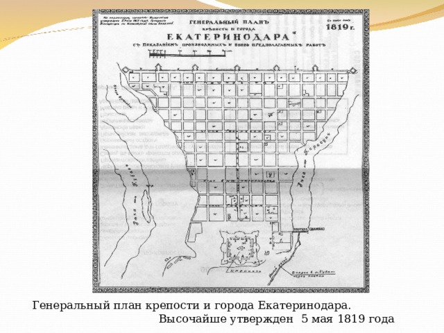 Екатеринодар план города