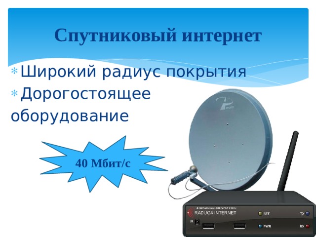 Подключение к Интернету Интернет- провайдер – организация, предоставляющая услуги доступа в интернет. 