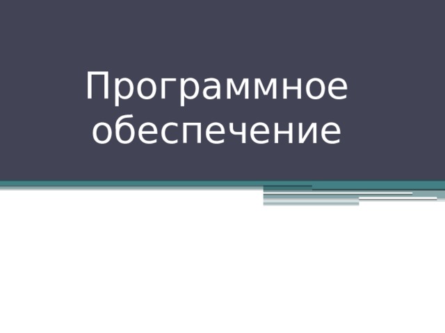 Программное обеспечение 