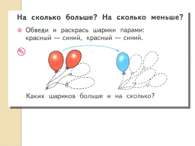 Картинка на сколько больше на сколько меньше