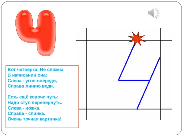 Линия справа. Вот четверка не сложна в написании она. Перевернутая четверка. Четверка.справа. Одна четверка.