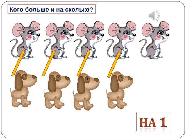 Кого больше и на сколько? 