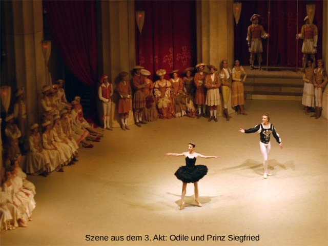 Szene aus dem 3. Akt: Odile und Prinz Siegfried Szene aus dem 3. Akt: Odile und Prinz Siegfried  