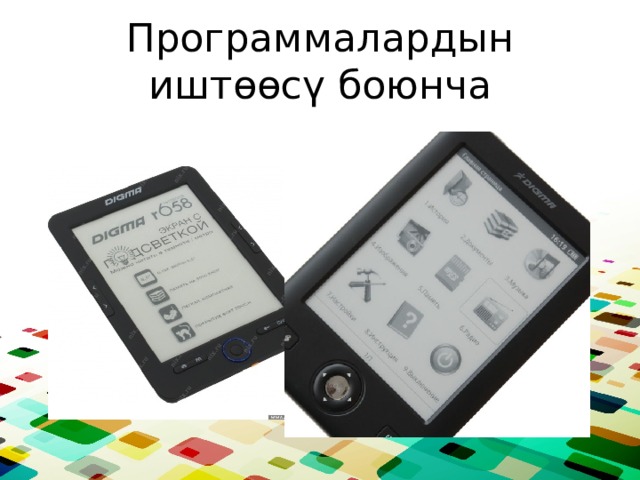 Программалардын иштөөсү боюнча 