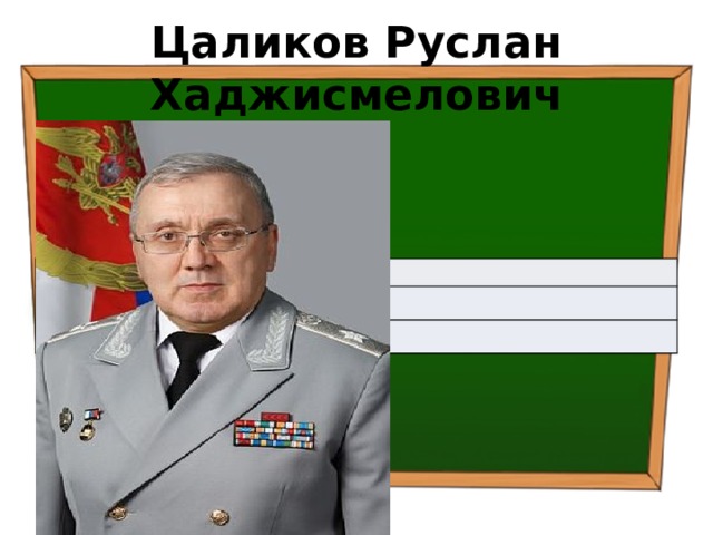 Цаликов Руслан Хаджисмелович Руслан Хаджисмелович Цаликов 