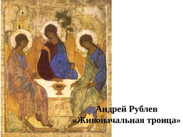 Андрей Рублев «Живоначальная троица»