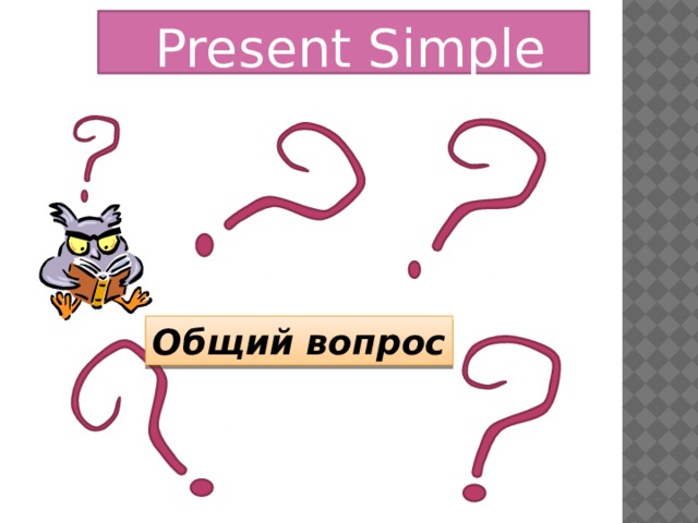  Present Simple Общий вопрос 