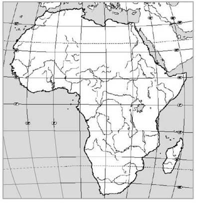 Контурная карта африки 7. Физическая контурная карта Африки. Материк Африка контурная карта. Континент Африка 7 класс география контурная карта. Физическая карта Африки контурная карта.